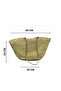 Large Size Picnic and Beach Bag Yellow-Black Straw Beach Bag Jute Bag Hand and Shoulder Bag - 5