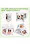 Magnetic Photo Frames (4-Pack) - Clear ABS Magnetic Mini Frames for Instax - 3