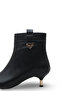 Women's Black Pointed Toe 5 cm Heeled Stylish Ankle Boots—Elegant, Comfortable, Suitable for Everyday-Classic Combinations - 5
