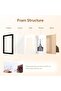 3 Pack 8x10 Picture Frame Set (Black) - Displays 5x7 with Mat or 8x10 without Mat - 2