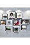 6x8 Picture Frame Set of 5 - Black Wall Gallery Photo Frames with Mat - 4