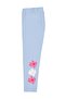 Flower Printed 6-9 Years Old Leggings - Blue 7-8 Years Old - 3