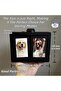 Rotating Photo Frame for Polaroid Instant Photos (Holds 12-24) Black & White Tabletop - 6