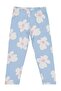 Large Floral Patterned Leggings for Ages 2-5 - Blue 2-3 Years