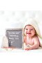 Rustic Vintage Wood Grey Felt Letter Board - Changeable Message Board (Grey) - 4