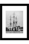 Picture Frame 35x28cm (36x28 cm) - Solid Wood, Black, Wall/Tabletop