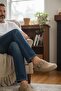 Full Orthopedic Felt Men's Comfortable and Lightweight Stylish Beige House Slippers - 2
