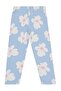 Large Floral Patterned Leggings for Ages 2-5 - Blue 2-3 Years - 2