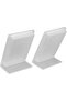 2-Pack Mini 3-Inch Transparent Self-Standing Photo Frames for Desk Home Decoration - 7