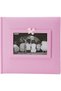 Pioneer 200-Pocket Gingham Fabric Frame Cover Photo Album for 4x6 Prints, Pink