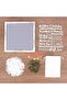 Rustic Vintage Wood Grey Felt Letter Board - Changeable Message Board (Grey) - 6