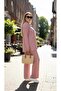 Women's Plus Size Shirt Collar Buttoned Ribbed Knit Fabric Tracksuit Set 8232-26 - 2