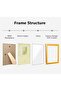 Classic Design A4 Certificate Frame, Gold PVC Frame with Glass, 21x29.7cm - 2