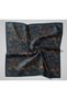 Viscose Velora Scarf Petrol Blue-Brown Patterned Non-Slip Tuckable 90X90 - 7