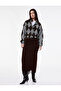 X Şahika Ercümen - Long Knit Pencil Skirt with Slit and Lace Detail - 4