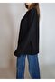 Women's Black O Oversized Zero Neck Basic Loose Sweater Yy101289 - 3