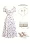 Women'S Floral Print Midi Dress - 5