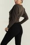 Women's Stretch Fabric Boat Neck Modal Fabric Blouse - 5