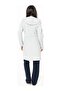 Women's Long Thin Soft Fleece Robe S26127 with Hood with Belt with Pockets - 4