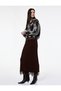 X Şahika Ercümen - Long Knit Pencil Skirt with Slit and Lace Detail - 3