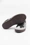 Women's Black Gray White Striped Lightweight Comfortable Sole Sneaker Faux Leather Sports Shoes - 7
