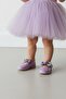 Girl's Ballet Flats with Cirt and Bow - 2