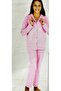 Front button cotton pajama set - 2