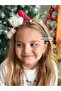 Cute Design 3D Dimensional Teddy Bear with Teddy Bear Plush Female Children's Christmas Crown Red Green - 4