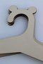 Wooden Cat Dog Clothes Hanger 7 Pieces Hangers - Bear (Cream Color) - 4