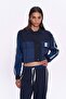 Quzu 10082 Women's Jacket with Fabric Match Label Detail