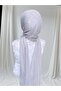 Accessories Included Light Gray Stretch Fabric Fabric Single-Piece Model Practical Shawl Ready-Made Turban Ready-Made Veil Ready-Made Shawl - 2