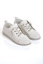 Women's White Stoned Lacing Stylish Sports Shoes