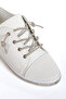 Women's White Stoned Lacing Stylish Sports Shoes - 5