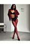 Denise Flower Floral Patterned Fishnet Modern Lace Look Pantyhose - 5
