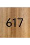 Apartment -Wall - Door - Room Number 3mm Laser Cut Black Plexiglass Self-Adhesive 10 cm No. 5 Five - 2