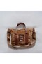 Women's Black Column Strap Fur Plush Crossbody Bag - 4