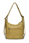 Barcelona Daily Medium Size Zipper Detailed Multi-Pocket Women's Shoulder and Backpack Pistachio Green - 2