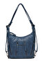Barcelona Daily Medium Size Zipper Detailed Multi-Pocket Women's Shoulder and Backpack Navy Blue