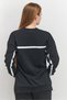 Women Sport Fit Long Sleeve Brand Logo Sweatshirt, Black - 4