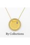 316L Steel Evil Eye Beaded Necklace with Stone Detail on the Edges and Ayetel Kursi Written on the Plate with Prayer