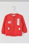 Very Cute Swea Cardigan with Zippered Pockets and Cats for Babies Ages 9-36 Months - 2