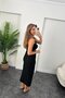 Women's Ottoman Fabric Lycra Midi Length Pencil Skirt Black - 7