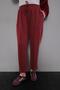 Burgundy Fur Sleeve Detailed Double Suit - 5