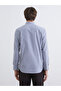 Regular Fit Long Sleeve Striped Men's Shirt - 4