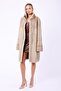Natural Beige Genuine Mink Fur Coat - 3