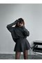 Women's Premium High Neck Sweater and Mini Skirt Knitwear Set - 3