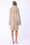 Natural Beige Genuine Mink Fur Coat - 5