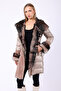 Light Brown Tuscany Suede Fur Coat - 5