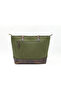 Artisanal Canvas & Genuine Leather Horizontal Tote Bag - 4