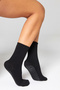 Bamboo Non-Slip Sole Silicone Hajj Umrah Tawaf Pregnant Pilates Yoga Elastic-Free Black Socks